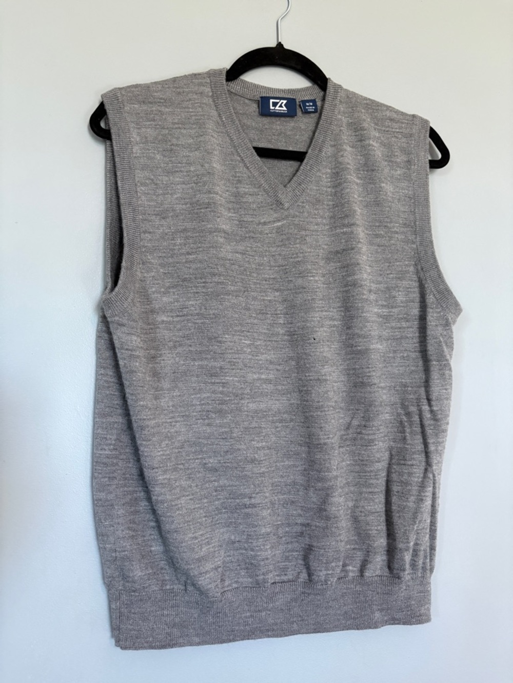 Cutter & Buck Heather Gray V-Neck Sweater Vest